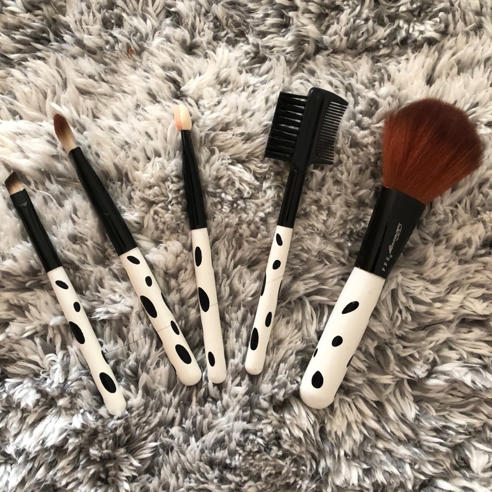 New Mini Polka dot Travel Makeup Brushes